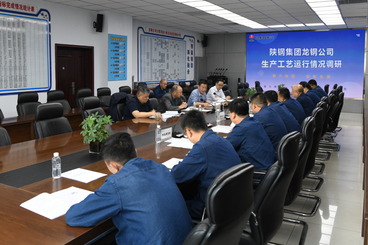 杜東興、習紅斌一行到龍鋼公司調研